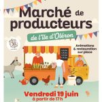 Affiche marché de producteur MOPS / CDC Ile d'Oléron du 19 juin 2026